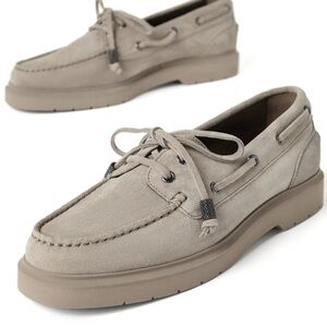 Worn once BRUNELLO CUCINELLI Suede Boat Shoes $1,250 36.5